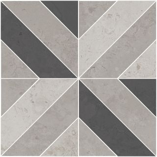 Декор Kerama Marazzi ID124T Про Лаймстоун серый матовый 60x60x0,9