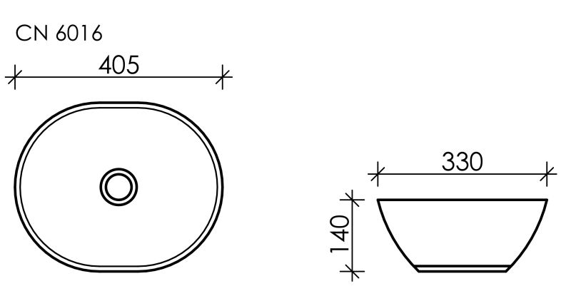 Раковина Ceramica Nova Element CN6016 40см белый