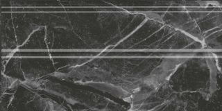 Плинтус Kerama Marazzi FMA034R Коррер чёрный глянцевый обрезной 30x15x1,7