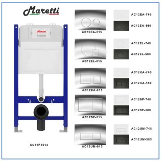 Инсталляция для подвесного унитаза Maretti AC11P5014, без клавиши Инсталляция для подвесного унитаза Maretti AC11P5014, без клавиши