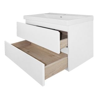 Тумба с раковиной Azario Мила CS00091365 80 см белый матовый