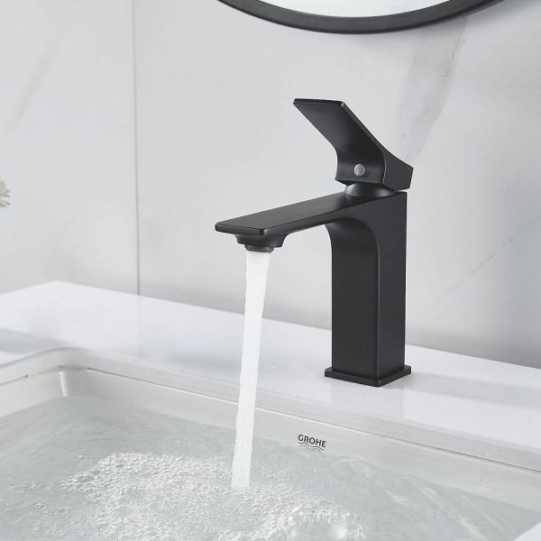 Смеситель для раковины Shevanik S6101H чёрный