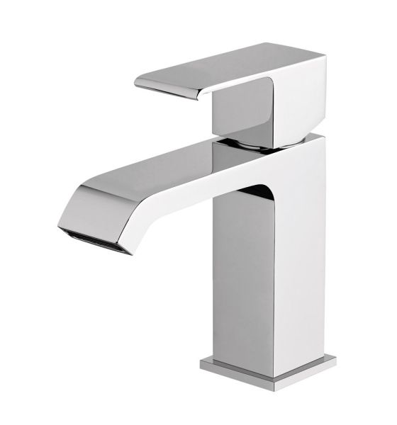 Смеситель для раковины однорычажный, без донного клапана, sunset Cezares PORTA-LS1-SS