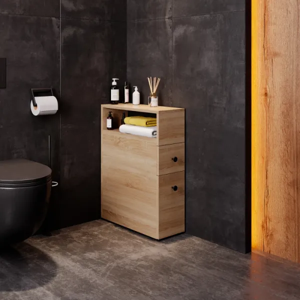 Шкаф-пенал напольный Onika Кроун 402002 20 см дуб сонома