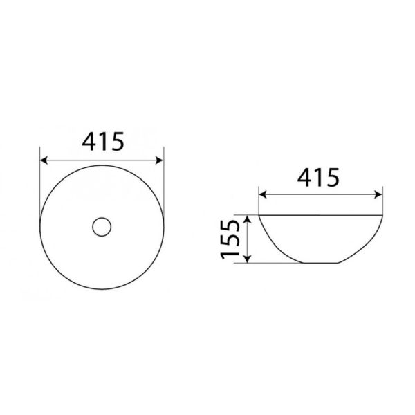 Раковина чаша Velvex 7072, белый
