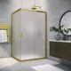 Vegas-Glass Душевой уголок ZA-F NOVO h2000 100*90 03 10, профиль золото матовое, стекло сатин