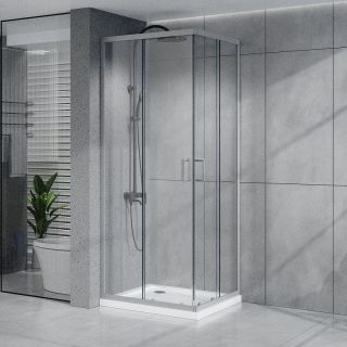 Душевой уголок Azario Vienna AZ-R36-100-MGR-CL 100x100 см профиль графит матовый стекло прозрачное