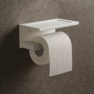 Держатель для туалетной бумаги с полочкой Knotlor PH102WY, белый