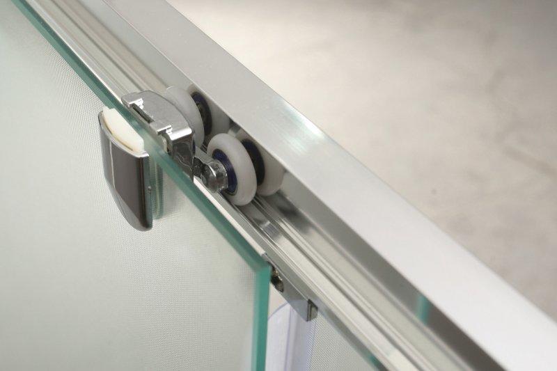 Душевой уголок прямоугольный, хром BelBagno UNIQUE-AH-1-100/115-90-C-Cr