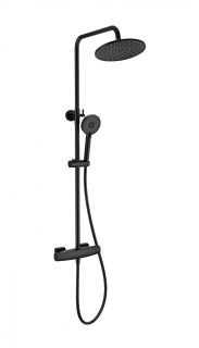 Душевая стойка Wonzon & Woghand  WW-B3035-A-MB Neo с термостатом чёрный матовый Душевая стойка Wonzon & Woghand  WW-B3035-A-MB Neo с термостатом чёрный матовый