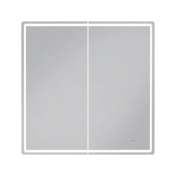 Зеркальный шкаф с подсветкой Vigo Geometry 118 80 см