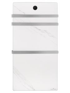 Полотенцесушитель электрический Wonzon & Woghand Stuttgart WW-A503-BR 42x80 см с каменной плитой белый мрамор/брашированный никель