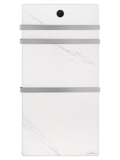 Полотенцесушитель электрический Wonzon & Woghand Stuttgart WW-A503-BR 42x80 см с каменной плитой белый мрамор/брашированный никель