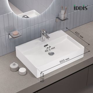Раковина IDDIS Билд (Bild) BILWS60i27 60 см белый