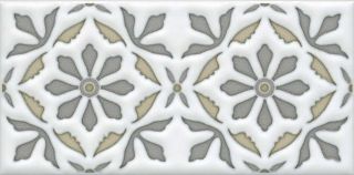 Декор Kerama Marazzi STG\A618\16000 Клемансо орнамент матовый 7.4x15x0,69