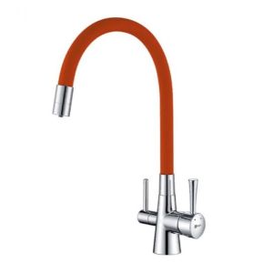 Смеситель для кухонной мойки Lemark Comfort LM3075C-Orange