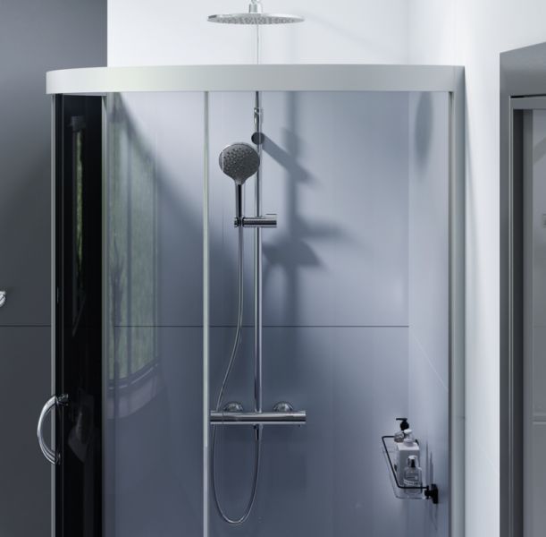 Душевой уголок Am.Pm BLISS  WK53CC  90x90 с душевой системой и аксессуаром