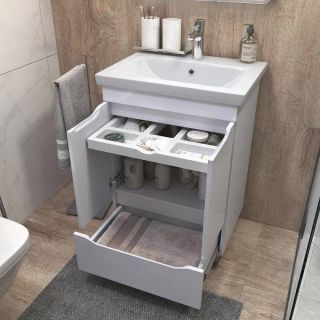 Тумба под раковину напольная Vigo Grani 284 60 см белый