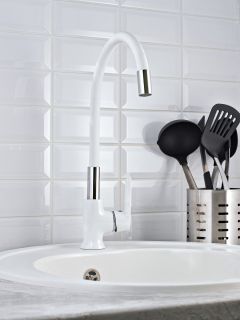 Смеситель для кухни РМС SL123W-016F белый Смеситель для кухни РМС SL123W-016F белый