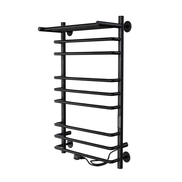 Полотенцесушитель электрический Indigo Brace Lux 70x40 см чёрный муар