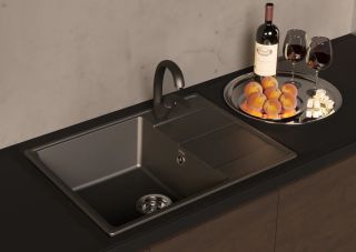 Кухонная мойка Ulgran Quartz Prima 650-03 десерт Кухонная мойка Ulgran Quartz Prima 650-03 десерт