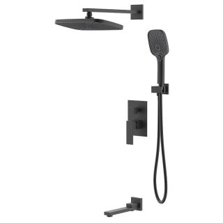 Душевой комплект Azario Reusa AZ-K7367B чёрный матовый