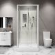 Душевая кабина Niagara Standart ST100/15Q/BK 100x100 см профиль белый стекло прозрачное