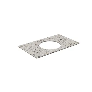 Столешница для полувстраиваемых раковин Kerama Marazzi Бричиола KM6012G0471RP80Ic2 80 см белый натуральный