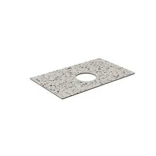 Столешница для накладных раковин Kerama Marazzi Бричиола KM6012G0471RP80Tc2 80 см белый натуральный