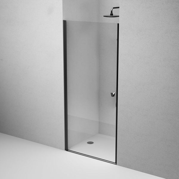 Душевая дверь AM.PM Sunny W87G-90-1P-BT прозрачное стекло профиль черный матовый 90x190