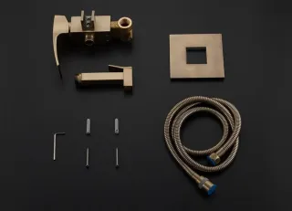 Гигиенический душ со смесителем Gappo G7207-4 бронза