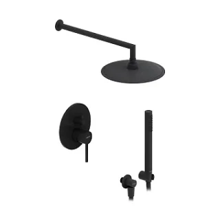 Встраиваемая душевая система Damixa Scandinavian Pure 936520300 со смесителем черный Встраиваемая душевая система Damixa Scandinavian Pure 936520300 со смесителем черный