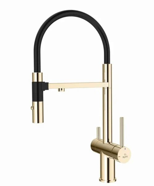 Смеситель для кухни Rose R958E золото Смеситель для кухни Rose R958E золото