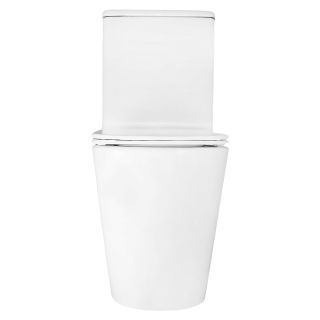 Унитаз-компакт Azario Lander AZ-1257A безободковый торнадо белый