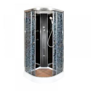 Душевая кабина Deto BМ1510 с гидромассажем BLACK 100х100х220 см