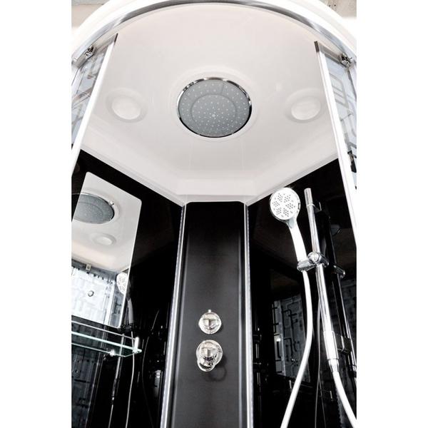 Душевая кабина Deto BМ1510 с гидромассажем BLACK 100х100х220 см