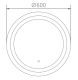 Зеркало с LED подсветкой Haiba HB662 60см