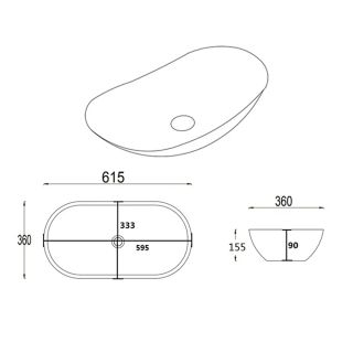 Раковина чаша Velvex E408D, белый Раковина чаша Velvex E408D, белый