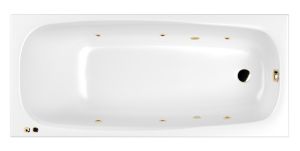Гидромассажная ванна Whitecross Layla 0102.170075.100.SOFT.GL 170x75см Soft золото