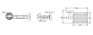 Мыльница Rose RG1004Q бронза Мыльница Rose RG1004Q бронза
