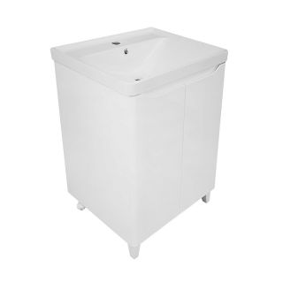 Тумба с раковиной Azario Lotos CS00105740 60 см белый глянец