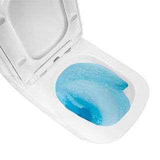 Унитаз-компакт Azario Terra AZ-1373AT безободковый торнадо белый