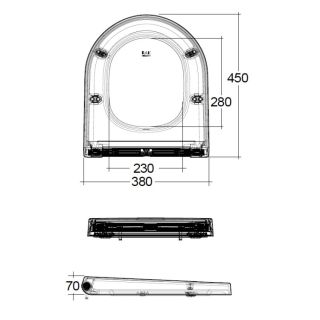 Сиденье для унитаза с функцией биде Kludi Cleantronic 16WCS43