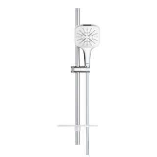 Душевой гарнитур Grohe Rainshower SmartActive Cube 130 26584LS0 с мыльницей три режима струи белая луна/хром