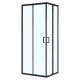Душевой уголок Azario Vienna AZ-R36-100-MB-CL 100x100 см профиль чёрный матовый стекло прозрачное