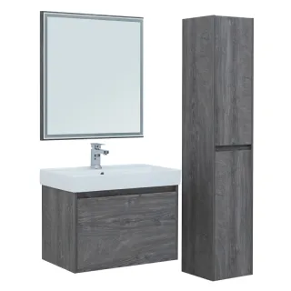 Зеркало с подсветкой Aquanet Nova Lite 242621 60 см дуб рошелье