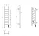 Полотенцесушитель электрический Wonzon & Woghand Bonn WW-AL4092-GM 25x80 см тёмный графит
