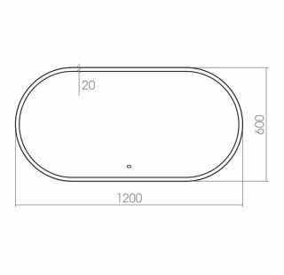 Зеркало с подсветкой Azario Виола ФР-00001528 120 см