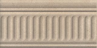 Плитка Kerama Marazzi 19021\3F Керамический бордюр 20x9,9x0,92 Золотой пляж светлый бежевый структура матовый