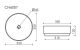 Раковина Ceramicanova Элемент (Element) CN6007 35 см чёрный матовый